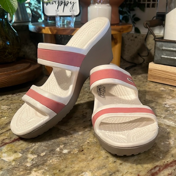 CROCS Shoes - Crocs sandals / wedge. New without box
